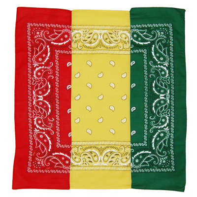 Rasta (Red, Gold, Green) Bandana